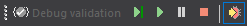 The debugger toolbar